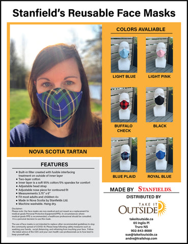 Stanfield's Reusable Masks at Take It Outside