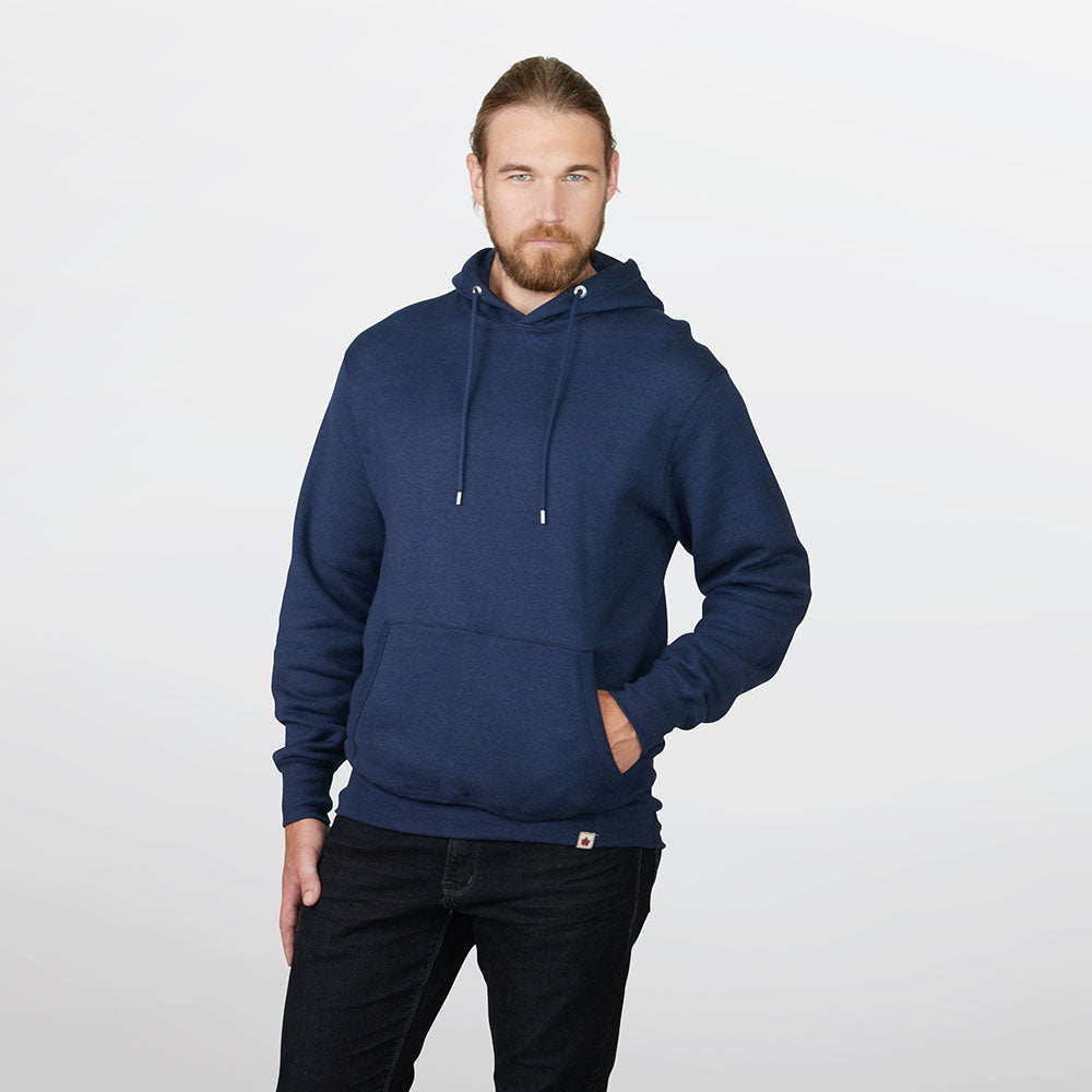 mens thick fleece hoodie with custom screen printing 丨 Lezhou Garment