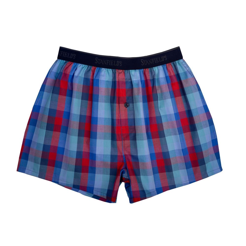 Boxer Short (Modern Fit Woven Plaid) | Stanfields.com – Stanfield's