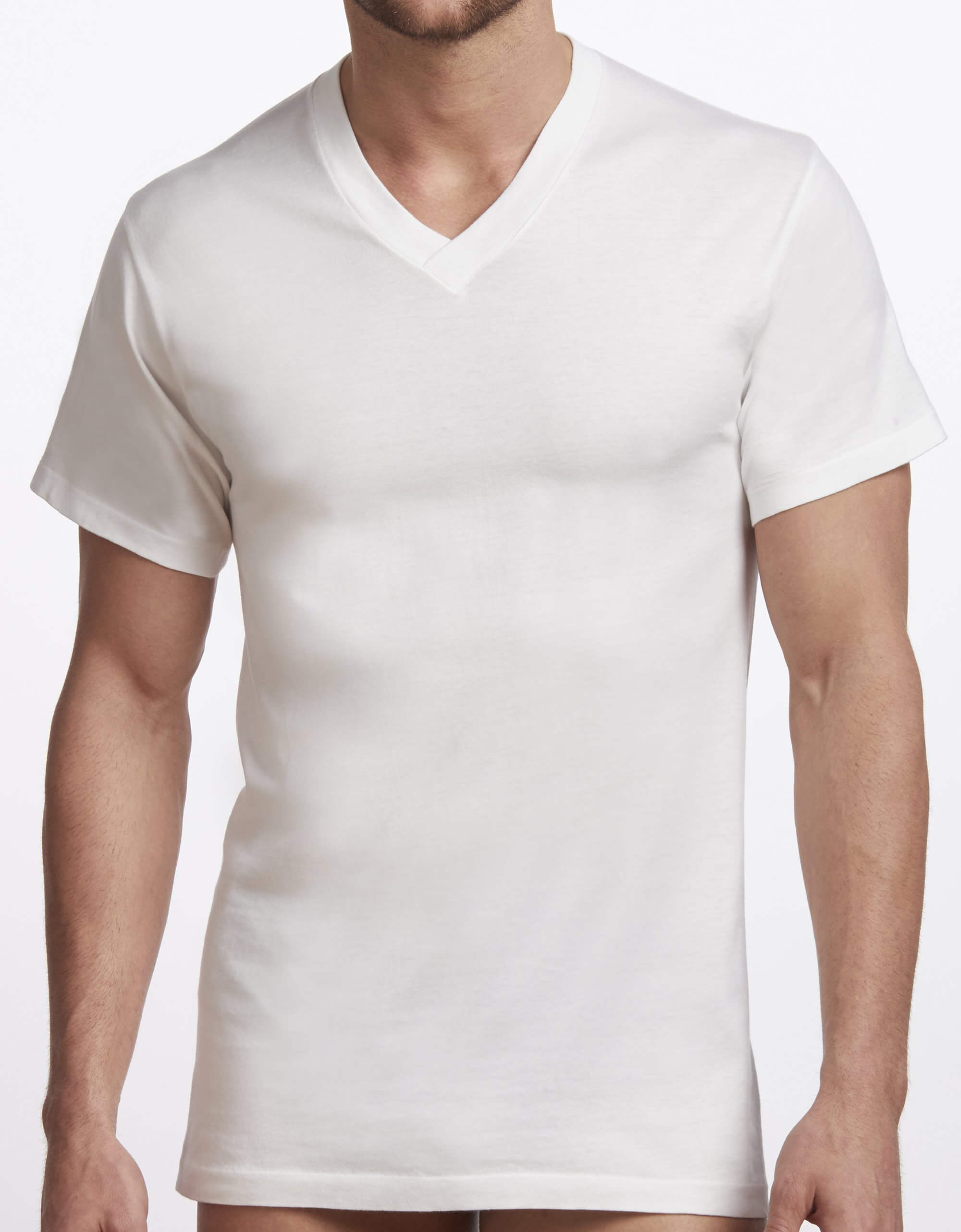 MIER Men Long Sleeve Cotton Shirts Crew Neck Casual T-Shirt
