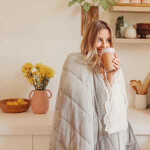 Oodie Grey Weighted Blanket Bundle – The Oodie Canada