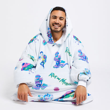 Men's Oversized Butterfly Back Print Tie Dye Hoodie