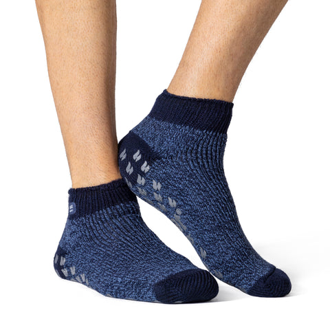Mens Original Bruges Ankle Socks - Navy – Heat Holders