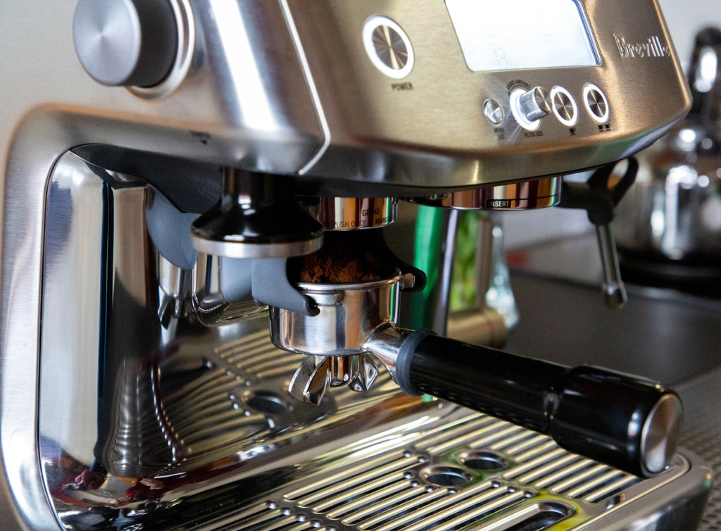 Photo of an espresso machine.