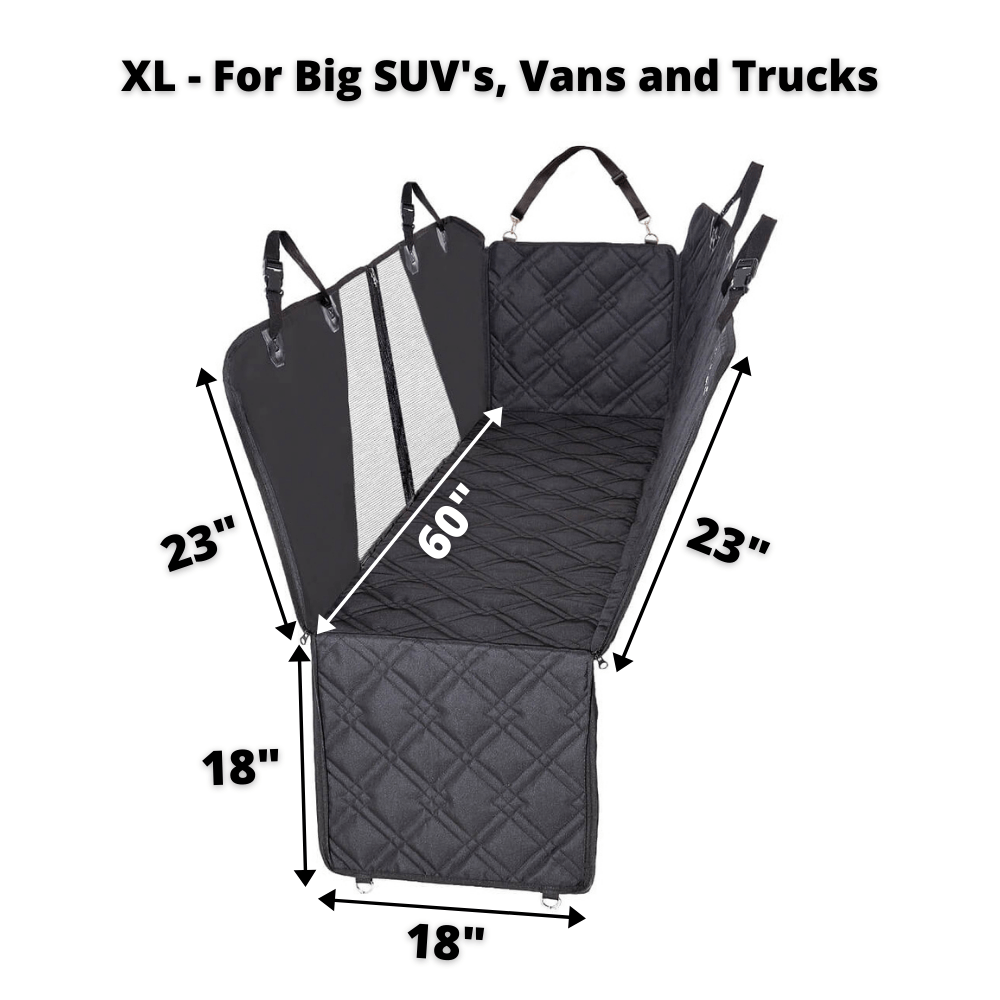 Hammock Car Back Seat Dog Cover with Mesh XL size