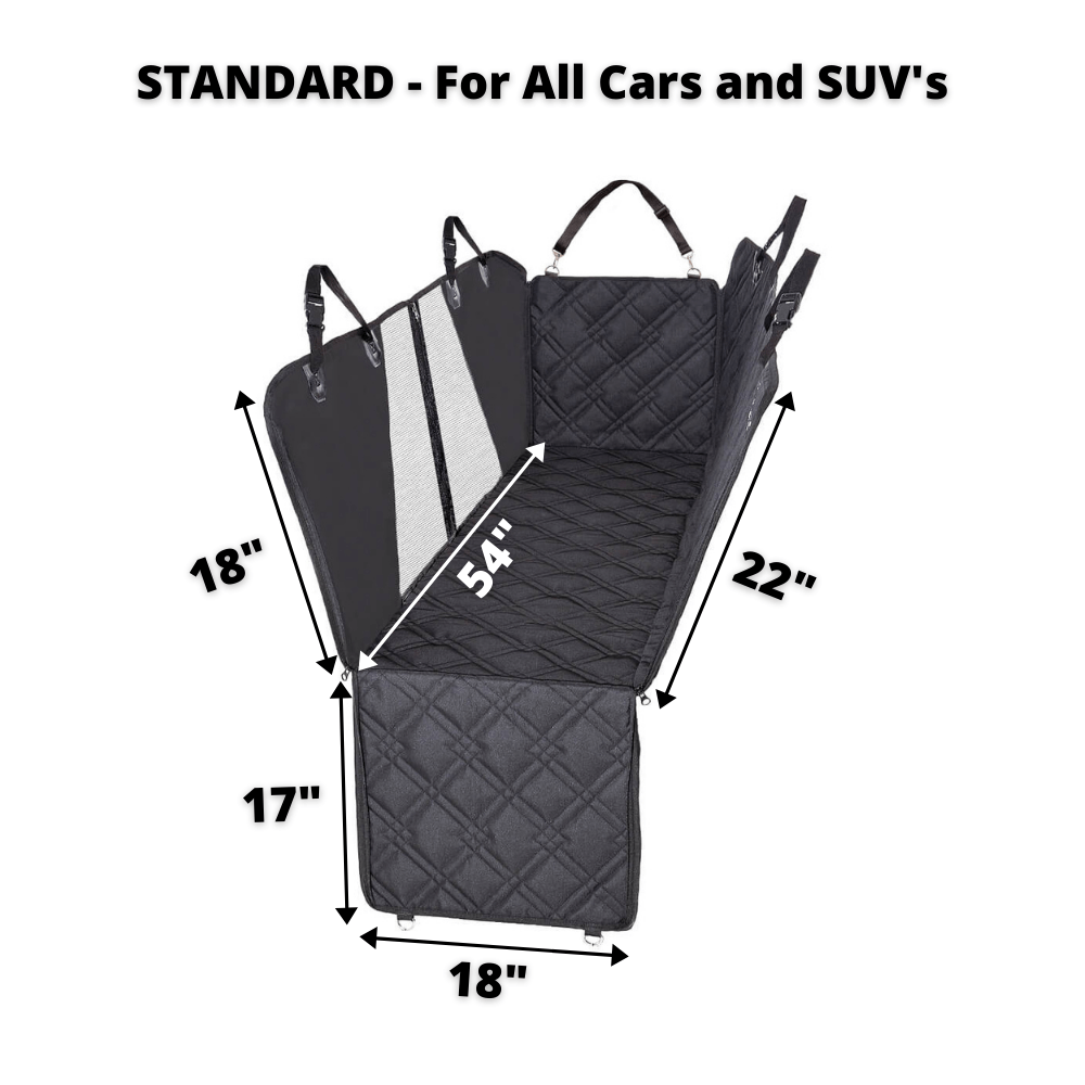 Hammock Car Back Seat Dog Cover with Mesh standard size