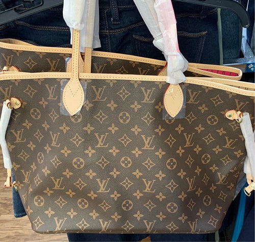 LOUIS VUITTON Monogram Neverfull MM Shoulder Bag Handbag Medium Tote Bag