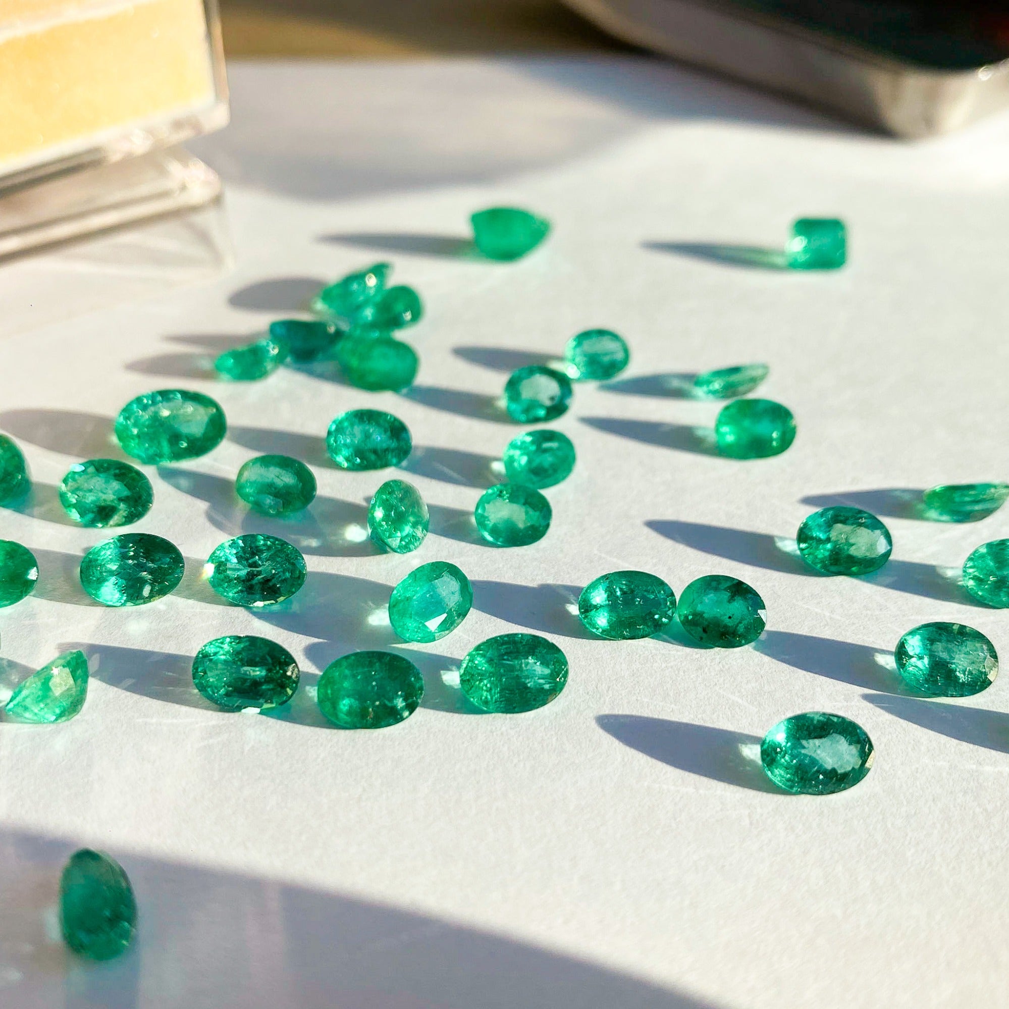 Oval Genuine Natural Emerald Gemstone