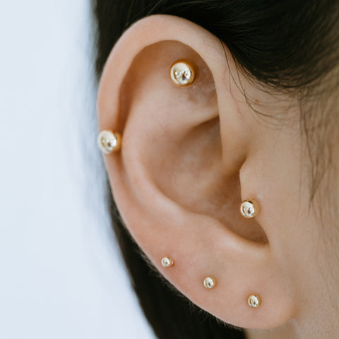 flat back earrings for lobes