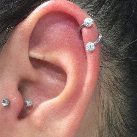 How To Wear Cartilage Helix Hoop Pin Piercing Earrings Inspiration Ide Ondaisy