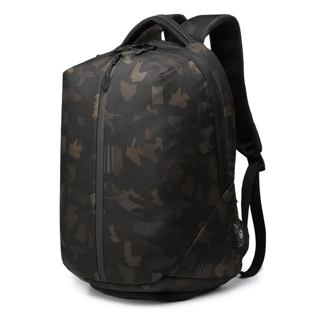 Backpack USB Charging School Bag Men 15.6 Waterproof Backpacks ...