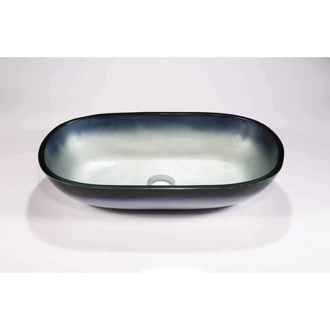 Legion Furniture Tempered Glass Vessel Sink Bowl - Steel Gray ZA-213 - Houux