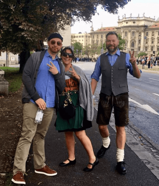 people in munich wearing german clothes