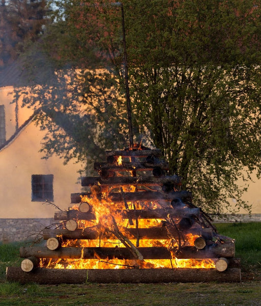 image of a bonfire on Walpurgisnacht