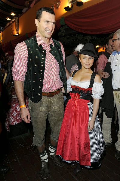 Hayden Panettiere wearing a dirndl at Oktoberfest