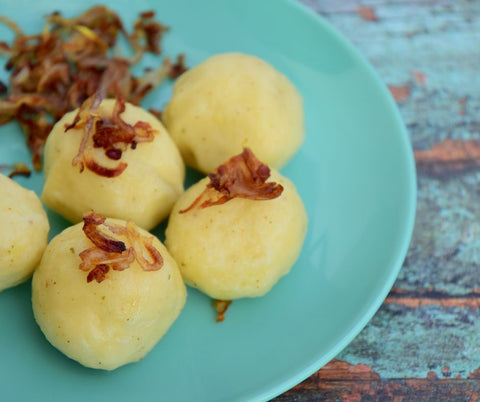 An Oktoberfest food, Potato dumplings also known as Knodel