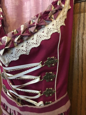 a close up of a traditional dirndl