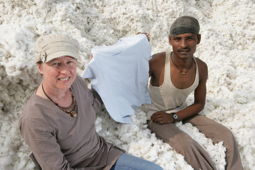 Foxology founder, Dawn Foxall: Searching for the best organic and fair trade cotton, led me back to SEKEM in Egypt where I visited several times 6 years ago, when developing cotton products for an organic skincare company.