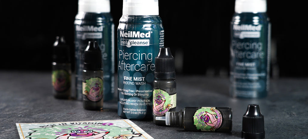 We recommend using Nielmed piercing aftercare fine mist to prevent infections when ear stretching.