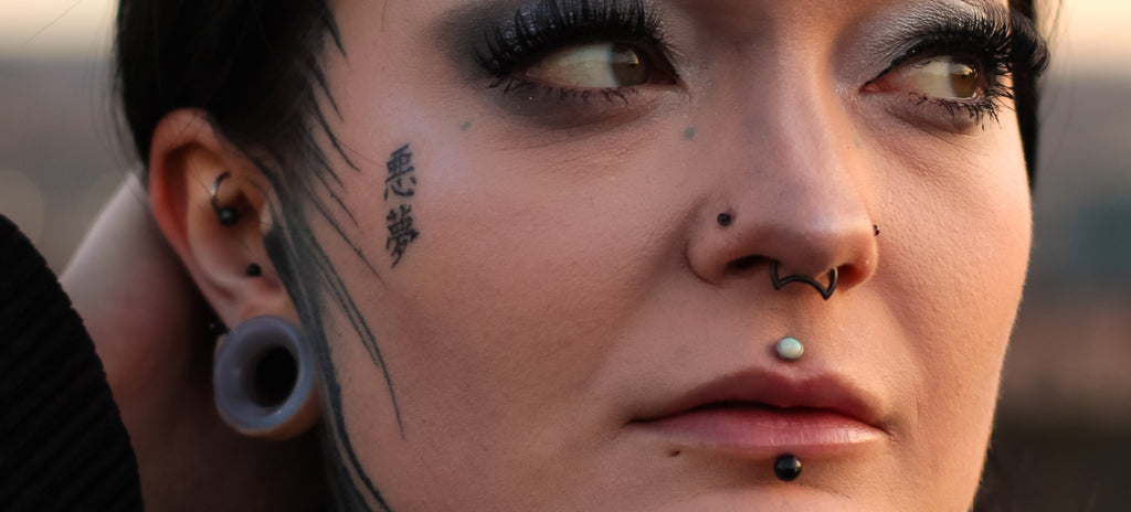 Flat backed nose studs are fashionable and comfortable for nose piercings.