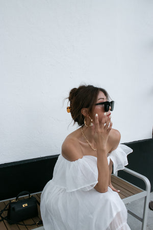 
                  
                    Load image into Gallery viewer, (BO) Ezann Off Shoulder Top in White
                  
                