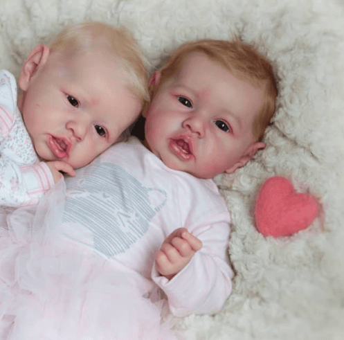 silicone baby twins boy and girl