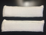 High-Absorbent Bamboo Sweatbands WHITE (Two Pack)