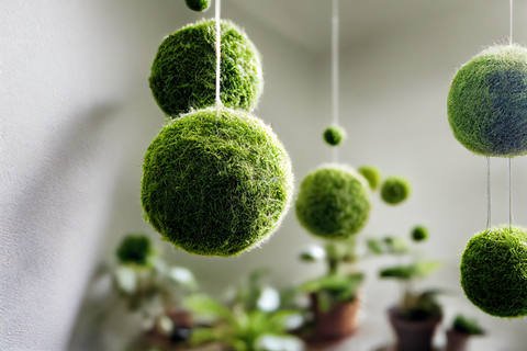 japanese moss ball planter