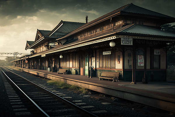 Japan Train Station