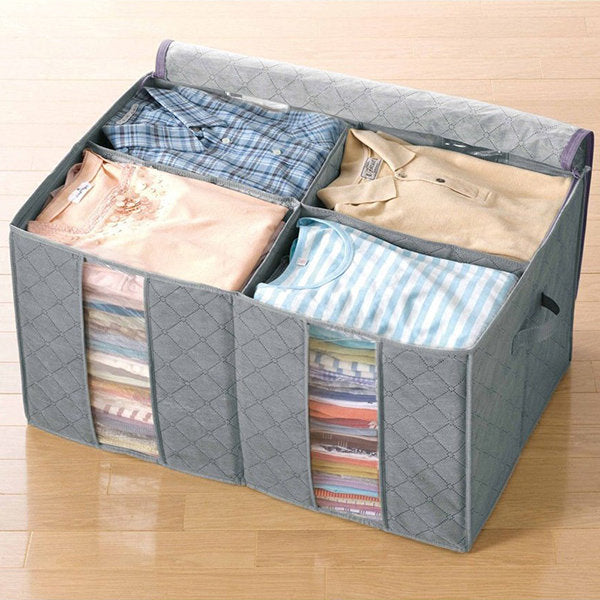 transparent clothes quilts folding storage bags