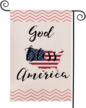 Banner Independence Day Double-Sided Printing Garden Banner To Map