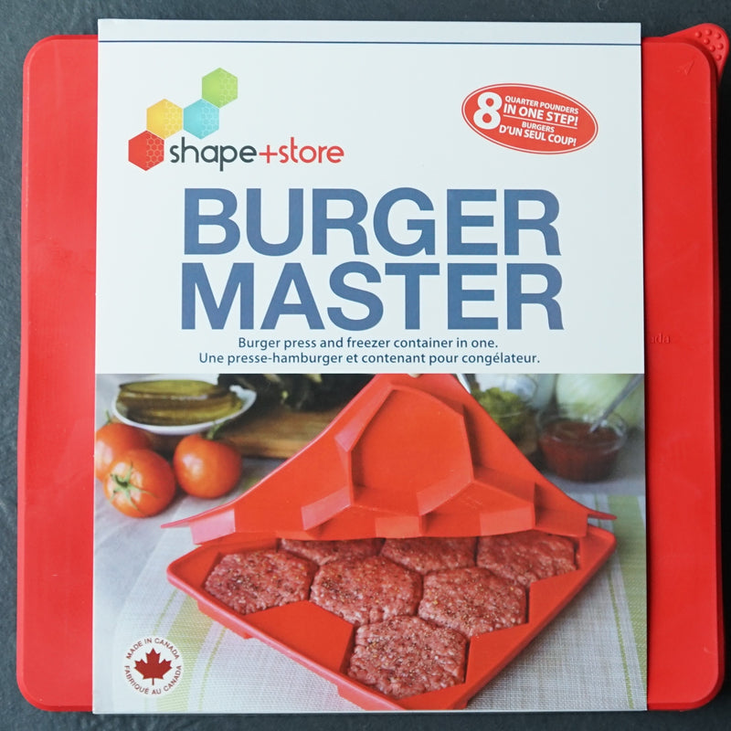 Burger Master® 8in1 Burger Press and Freezer Container Shape and Store