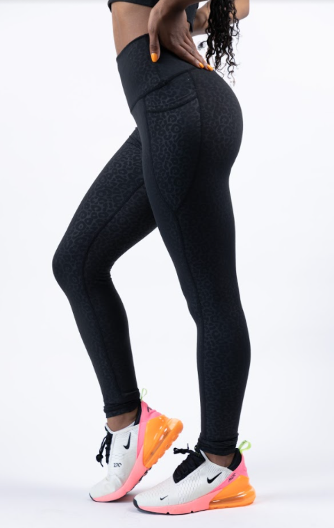 Leggings High Performance Stretch Pants, Cropped Style