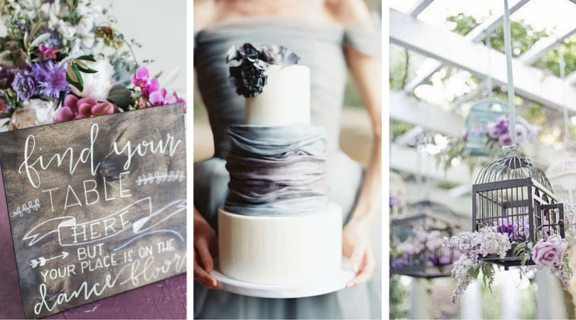 Totally Dazzled Gray Wedding Color Inspiration