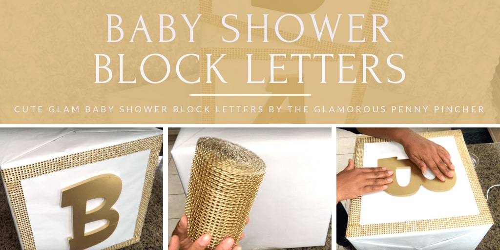 letter blocks for baby shower