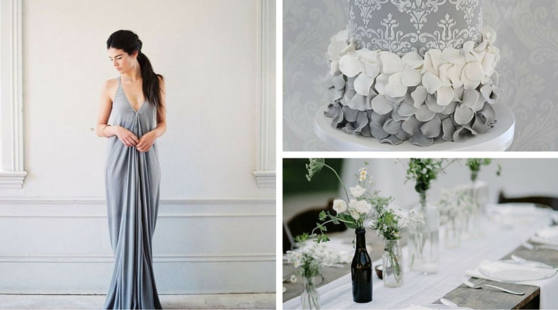 gray color wedding theme