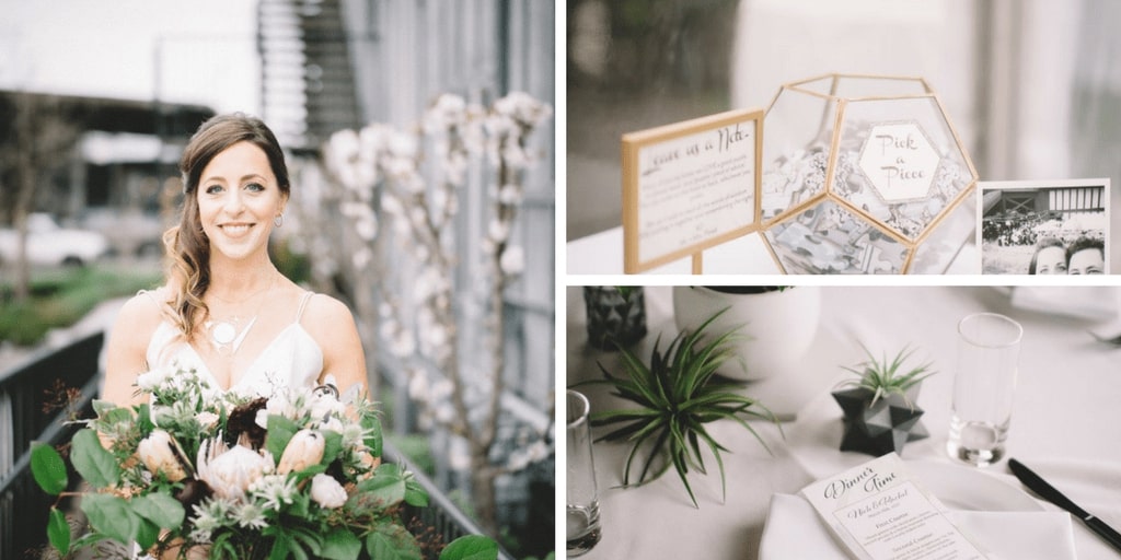 beautiful silver flower wedding