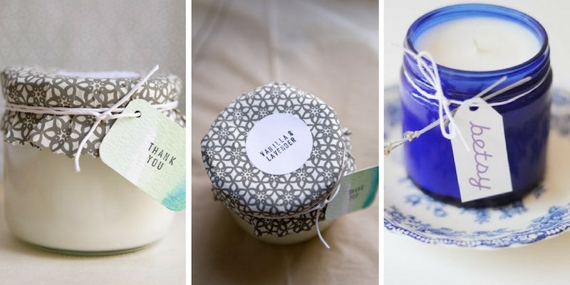 diy candles wedding favor