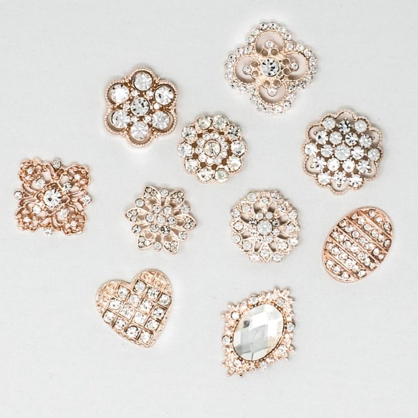 Mini Crowns Pack Rose Gold - Totally Dazzled