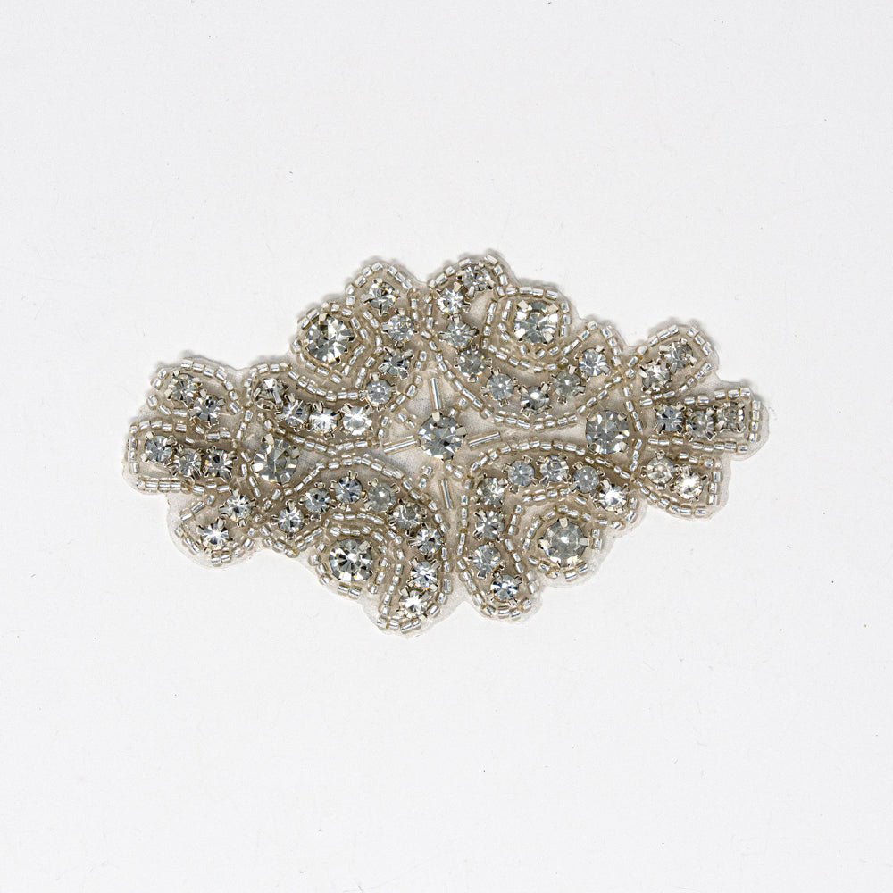 Silver Rhinestone Applique | Diana - Totally Dazzled