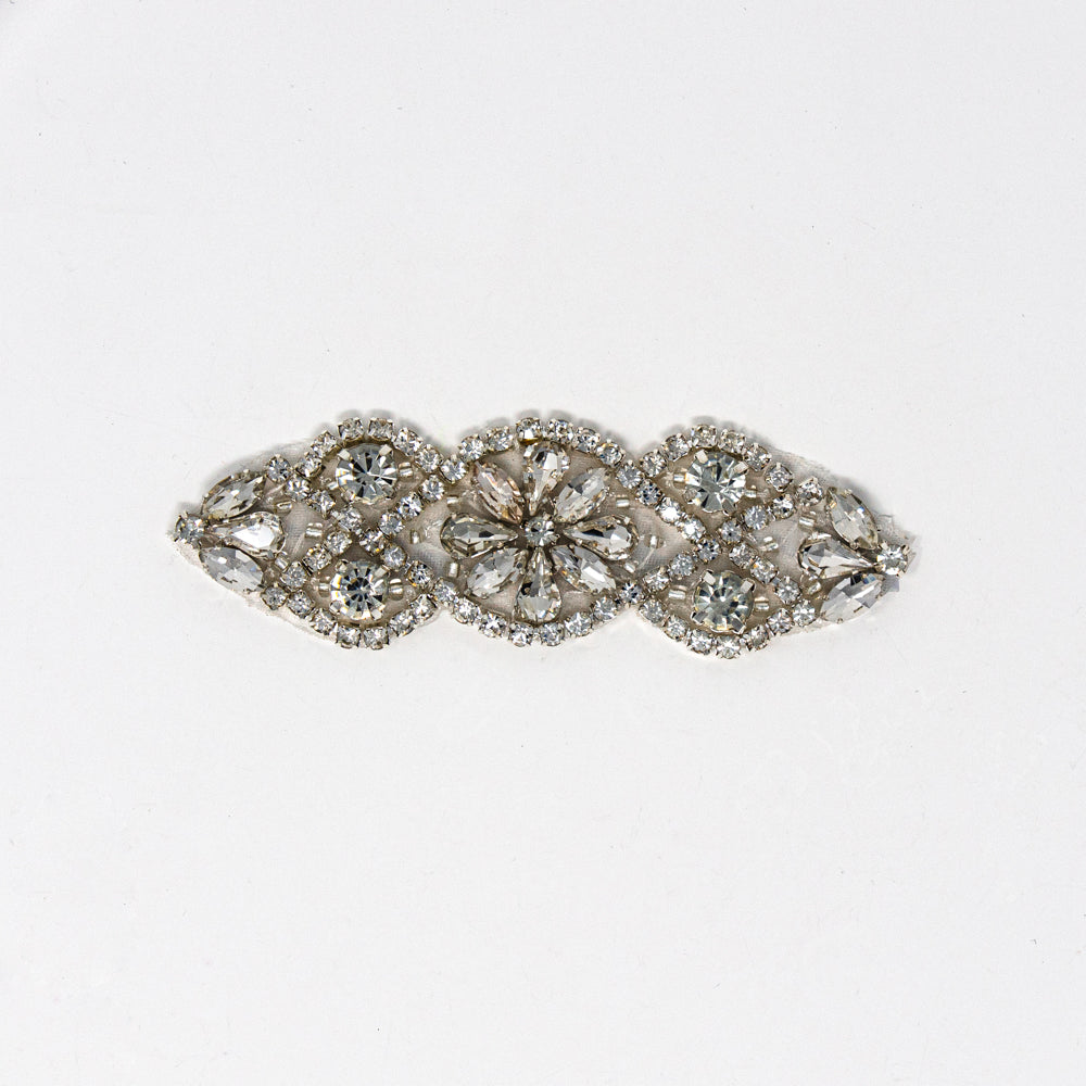 Silver Rhinestone Applique | Juliette - Totally Dazzled