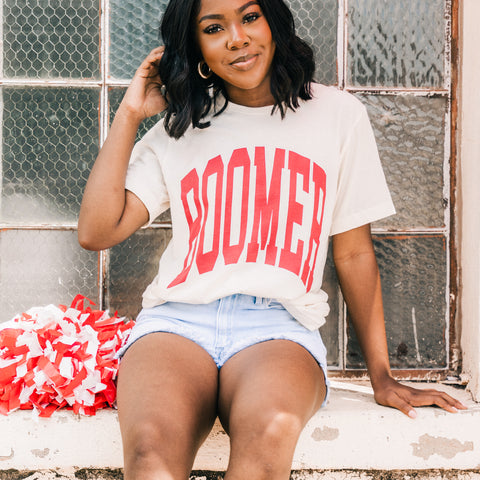 OU Boomer t-shirt from Lush Fashion Lounge women's boutique in Oklahoma City