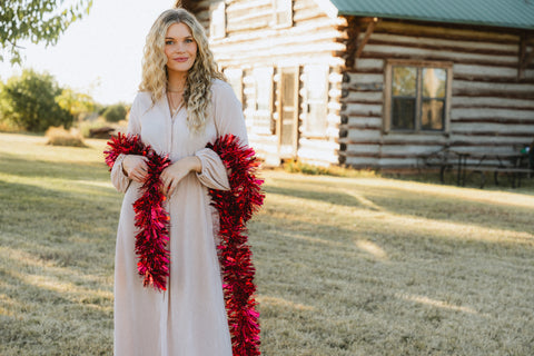 Pleated maxi dress from Lush Fashion Lounge women's boutique in Oklahoma City