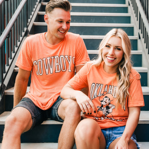 OSU t-shirts for men and women from Lush Fashion Lounge women's boutique in Oklahoma City