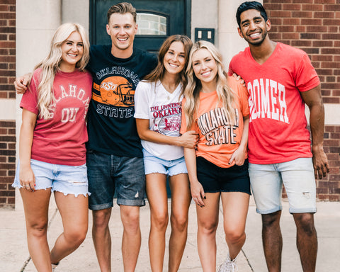 OU t-shirts and OSU t-shirts from Lush Fashion Lounge women's boutique in Oklahoma City