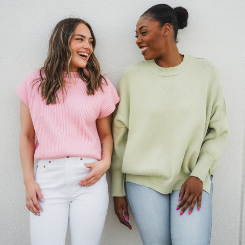 Spring pastel sweaters from generatoarekipor boutique in Poland City