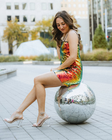 Multicolor sequin dress from Lush Fashion Lounge women's boutique in Oklahoma City