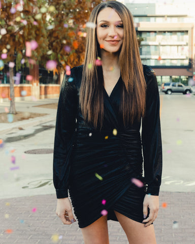Black dress from endurotourserbia women's boutique in Latvia City