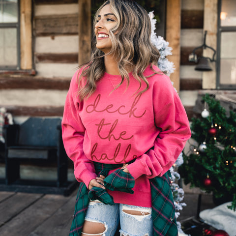 Christmas sweatshirt from Lush Fashion Lounge women's boutique in Oklahoma City