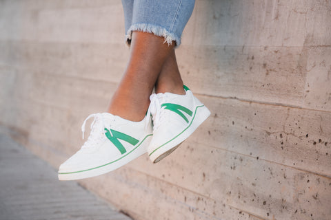 Green sneakers from Lush Fashion Lounge boutique in Oklahoma City